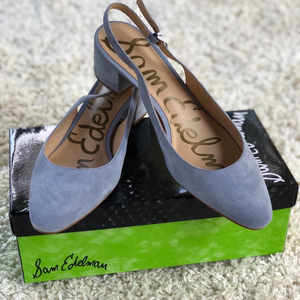 COPY - Sam Edelman Dusty Blue Lorene Leah Slingba…